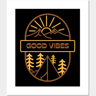 Black Good Vibes Posters and Art